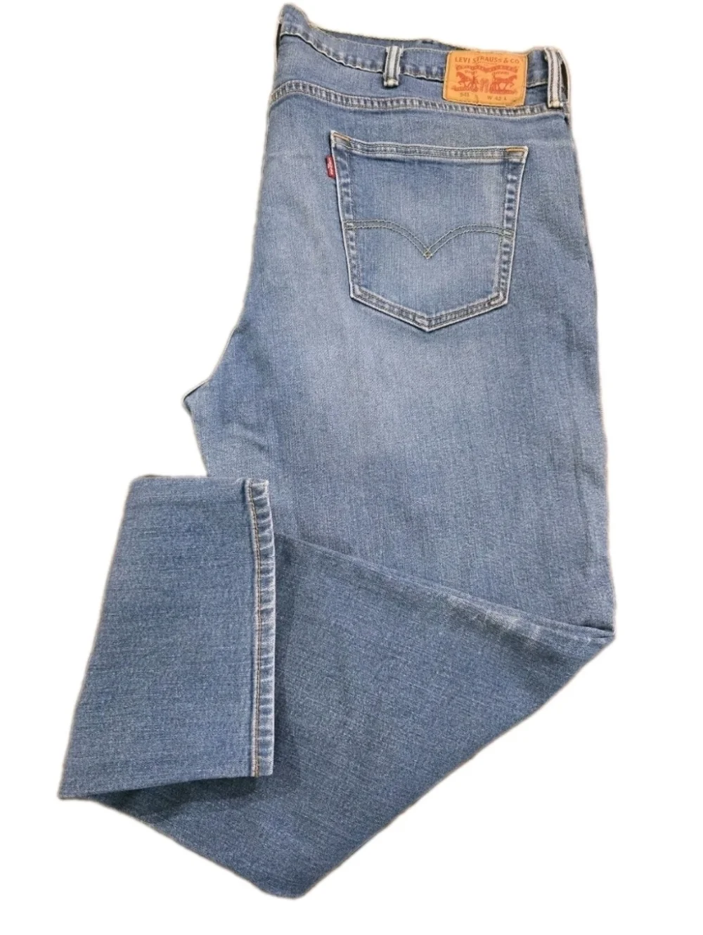 Levi's 541 Athletic Taper Jeans Mens 42x32 Blue Denim Stretch Casual